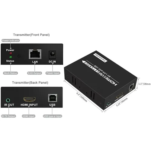 HDMI 150M KVM Extender Over IP