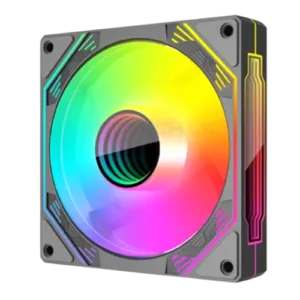 HIFROST V12 ARGB Mirror Light Effect PC Case System Fan 120MM – Black