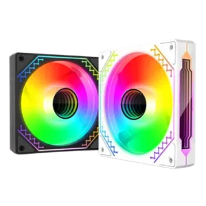 HIFROST W12 ARGB Mirror Light Effect PC Case System Fan 120MM – Black