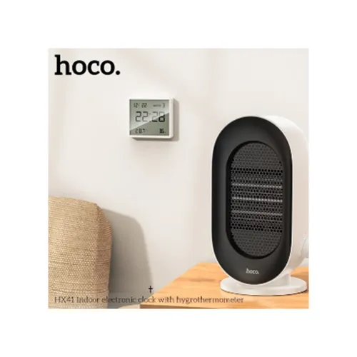 Hoco HX41 5-in-1 Indoor Electronic Clock with Hygrothermometer