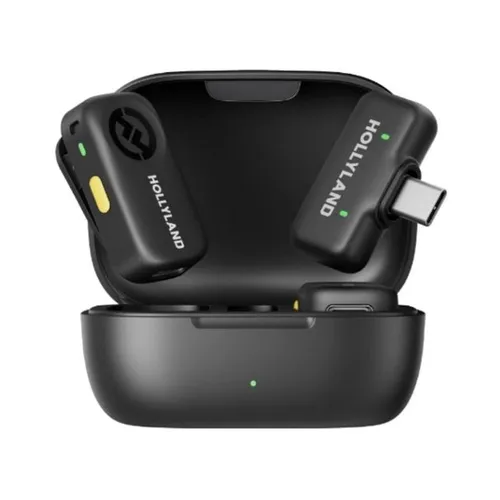 Hollyland Lark A2 Combo with 2TX + 1RX, Wireless Microphone for Camera & Smartphone