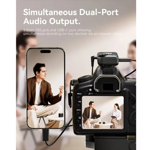 Hollyland LARK M2S Ultimate Combo with 2TX + 1 Camera RX + 1 USB-C RX + 1 Lightning RX, Wireless Lavalier Microphone for iPhone/Camera/Android/PC, Compact Mic, Titanium Clip, Noise Cancelling, Content Creation