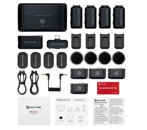 Hollyland LARK MAX 2 Combo 4-Person Wireless Microphone