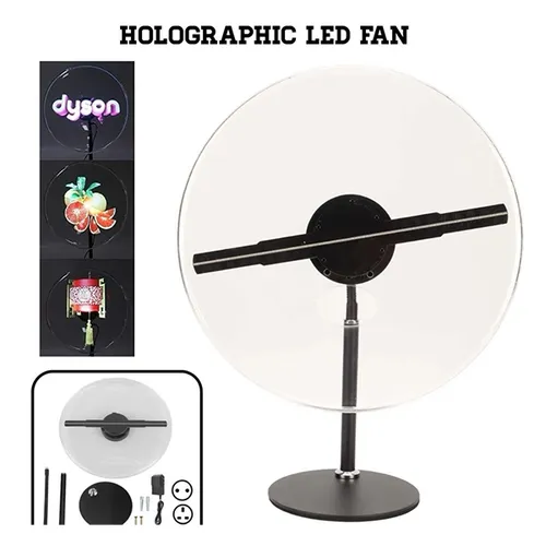 Holographic LED Fan