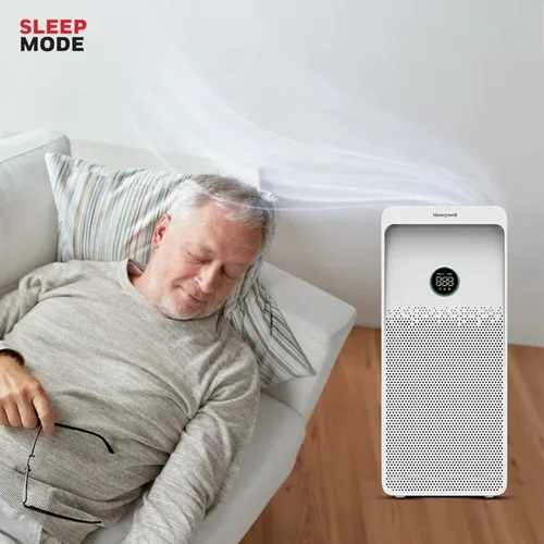 Honeywell Air Touch U1 Air Purifier For Home 4 Stage Filtration Covers 1085sq.ft PM 2.5 Level Display with WIFI & ALEXA H13 HEPA & Activated Carbon Filter Removes 99.99% Pollutants Micro Allergens