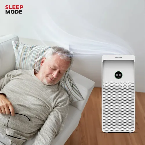 Honeywell Air Touch U1 Air Purifier For Home 4 Stage Filtration Covers 1085sq.ft PM 2.5 Level Display with WIFI &amp; ALEXA H13 HEPA &amp; Activated Carbon Filter Removes 99.99% Pollutants Micro Allergens
