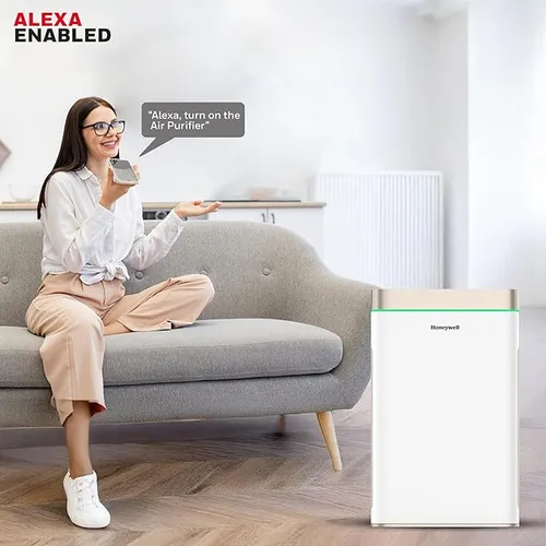 Honeywell Air Touch U2, Air Purifier For Home,7 Stage Filtration, Covers 1008sq.ft,PM 2.5 Level Display, with WIFI &amp; ALEXA,H13 HEPA &amp; Activated Carbon Filter, Removes 99.99% Pollutants, Micro Allergens