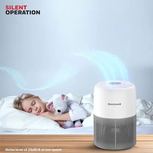 Honeywell Air Touch V1 Air Purifier for Home &amp; Office, 3-in-1, Pre, H13 HEPA, Activated Carbon, Removes 99.99% Pollutants, Allergens, Pet Danger, Smoke, Dust &amp; Pollens