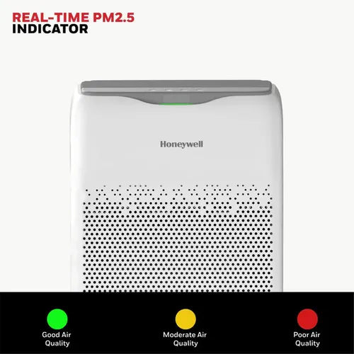 Honeywell Air Touch V2 Air Purifier for Home 4 Stage Filtration Covers 388 sq.ft High Efficiency Pre-Filter H13 HEPA Activated Carbon Removes 99.99% Pollutants &amp; Micro Allergens