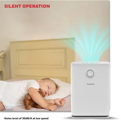 Honeywell Air Touch V3 Air Purifier for Home | 5-Stage Filter System with Pre H11 &amp; H13 HEPA Filters Activated Carbon | Covers 465 sq.ft | Removes 99.99% Pollutants &amp; Allergens