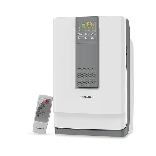 Honeywell Air Touch V4 Air Purifier For Home 5 Stage Filtration Covers 543 sq.ft UV LED &amp; Ionizer Anti-Bacterial Activated Carbon &amp; H13 HEPA Filter Removes 99.99% Pollutants &amp; Micro Allergens
