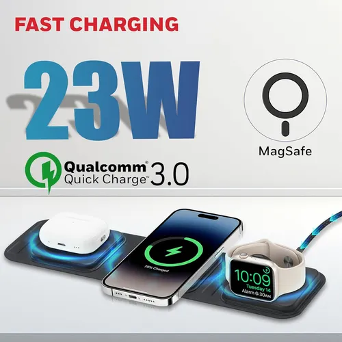 Honeywell Zest Wireless 3-in-1 Magnetic Foldable Charger