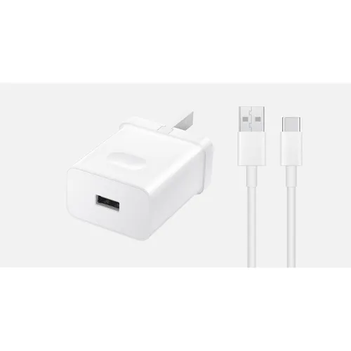 HONOR SuperCharge UK 3 Pin Power Adapter (Max 35W) with USB to Type-C Cable