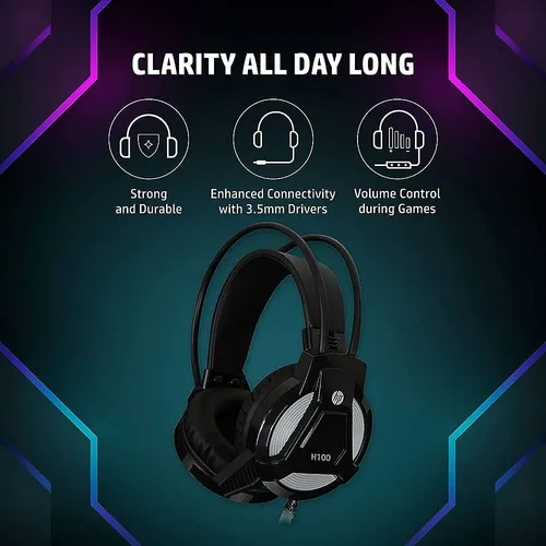 HP H100 USB 2.0 Over-Ear Gaming Headset