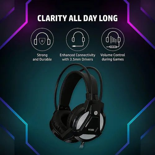 HP H100 USB 2.0 Over-Ear Gaming Headset