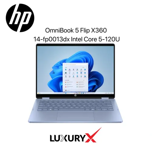 HP OmniBook 5 Flip X360 14″ Touchscreen Laptop – Intel Core 5 120U, 8GB RAM, 512GB SSD