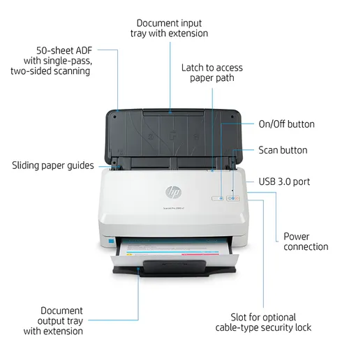 HP ScanJet Pro 2000 s2 Sheet-feed Scanner