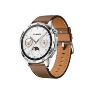Huawei Watch GT 4 Stainless Steel 46MM – Brown Leather Strap