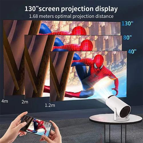 HY300 M1 Mini LED Smart 4K Android 12 WiFi BT5.0 Projector