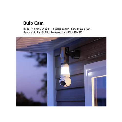 IMOU E27 Bulb Cam 3MP Smart Wireless Security Camera