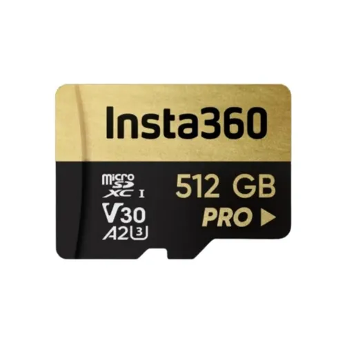 Insta360 microSDXC V30 A2 512GB Pro Class 3 90 MB/s UHS-I Memory Card