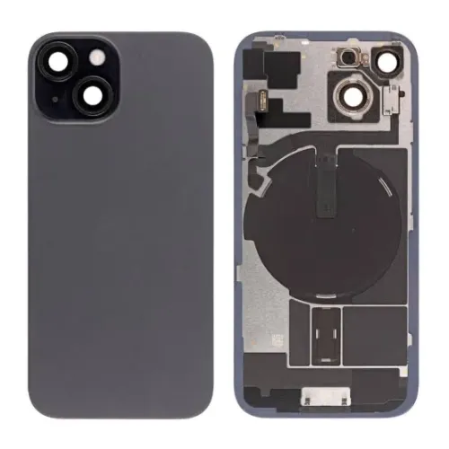 Iphone 15 Plus back glass with MagSafe – black(HQ)