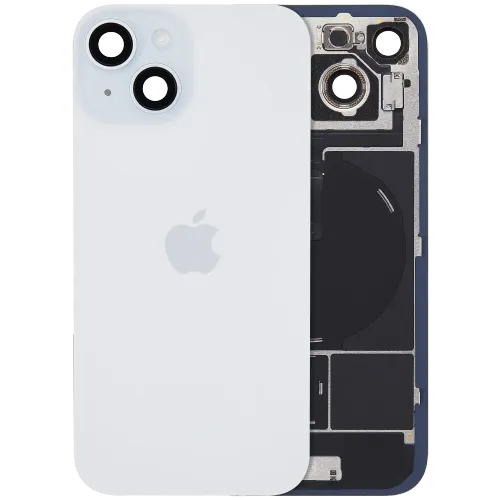 Iphone 15 plus back glass with MagSafe – white(HQ)