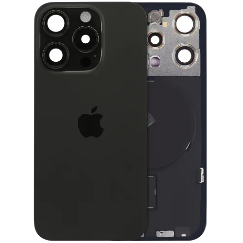 Iphone 15 pro back glass with MagSafe – black(HQ)