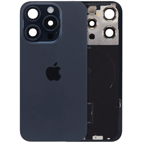 Iphone 15 pro back glass with MagSafe – blue(HQ)