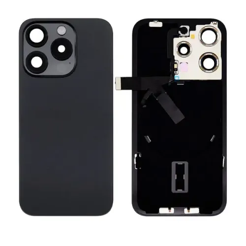 Iphone 15 pro max back glass with MagSafe – Black(HQ)