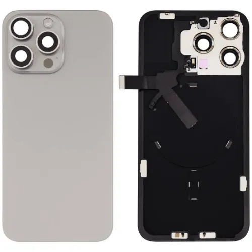 Iphone 15 pro max back glass with MagSafe – Natural(HQ)