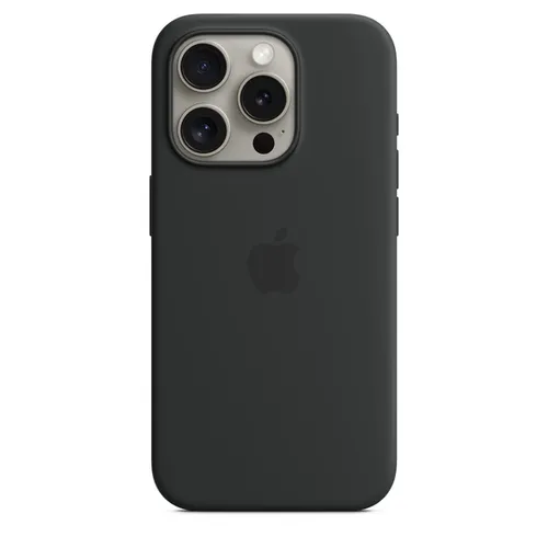 iPhone 15 Pro Max Silicone Case with MagSafe - Black