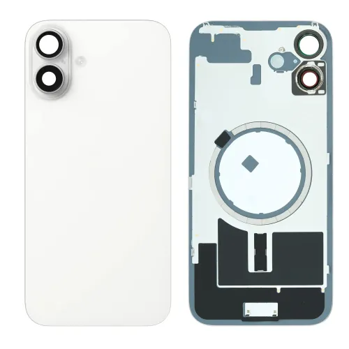 iPhone 16 Plus back glass with MagSafe – white (HQ)