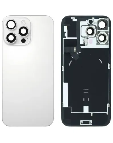 iPhone 16 pro max back glass with MagSafe – white (HQ)