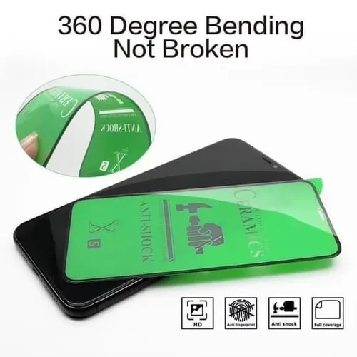 Iphone 7 Black Ceramic Coted Anti Crack Screen Protectors ( 100% Better than 9D Tempered )
