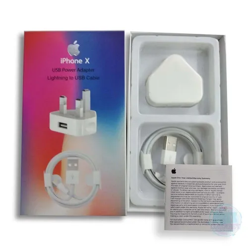 iPhone X 5W USB Power Adapter Lightning to USB Cable ( 3 PIN)