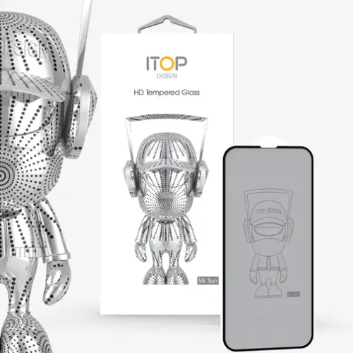 ITOP high-hardness high-definition transparent tempered glass with dust-proof mesh screen protector for iPhone