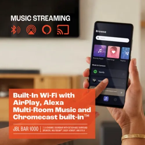 JBL Bar 1000 880W 7.1.4-Channel Dolby Atmos Soundbar System