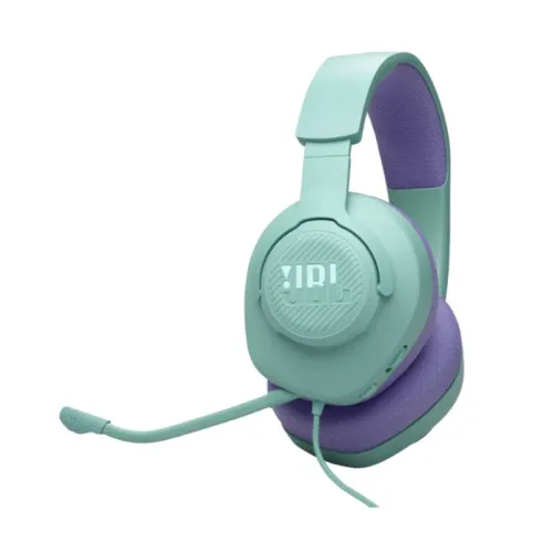 JBL Quantum 100M2 Wired Over-Ear Gaming Headset – Cyan