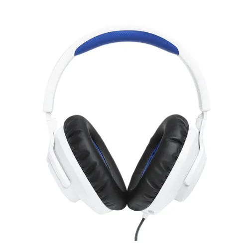 JBL Quantum 100P Console Gaming Headset - White Blue