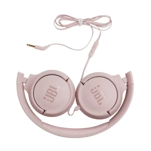 JBL Tune 500 Pure Bass Wired Headphone – Pink