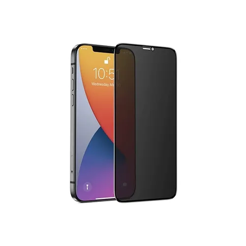 JC COMM Privacy Anti Peeping Full Curve Glass for iPhone 12 Pro