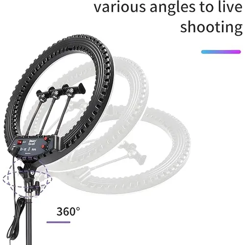 JMARY FM-18R 18 Inch Selfie Ring Light