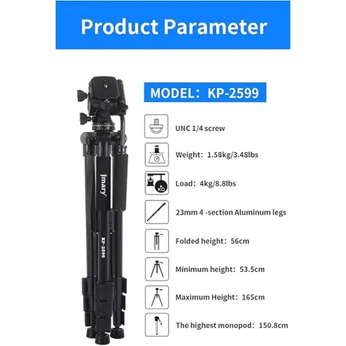 JMARY KP-2599 Professional Tripod