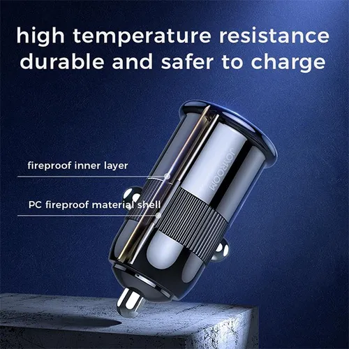 Joyroom C-A06 3.1A Mini Dual-port Fast Charging Smart Car Charger