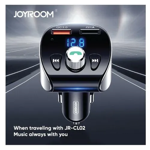 Joyroom JR-CL02 USB 3.0 Fast Car Charger With FM Transmitter