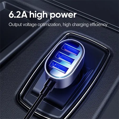 Joyroom JR-CL03 6.2A Multi 5 Ports USB Smart Car Charger