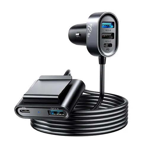 Joyroom JR-CL05 72W 5 Multi-port 2PD+QC3.0 Fast Car Charger