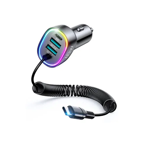 JOYROOM JR-CL19 4 in 1 USB+Type-C 60W Car Charger