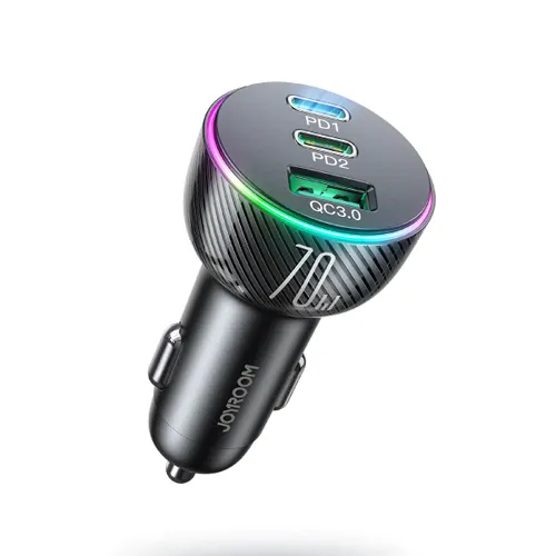 JOYROOM JR-CL26 70W 3-Port Car Charger